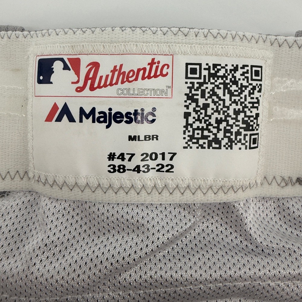 Majestic Authentic Collection 2017 MLB Baseball Pants Gray Mens 38-43-22 USA